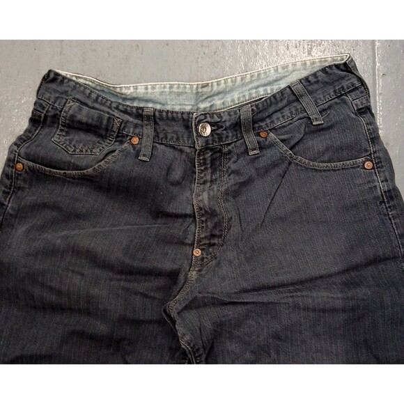 Vintage G-Star Raw Jeans 3301 Textured Stripe Blue Denim Men 33Wx32L NYC SAMPLE - Picture 5 of 9